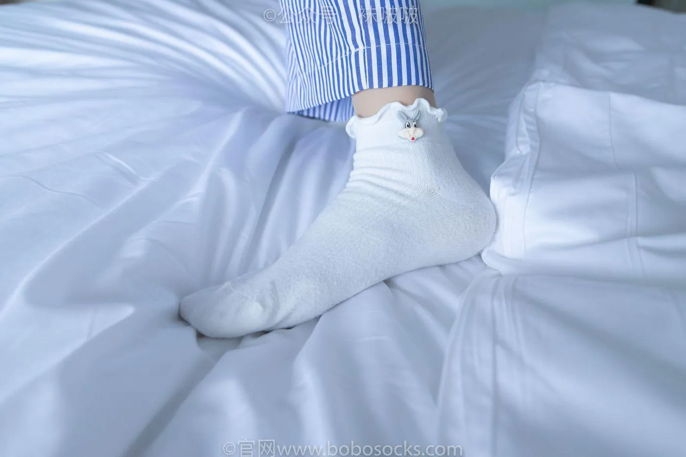 [BoBoSocks袜啵啵]NO.027 稚予- vans、白色棉袜、肉丝 [136P]插图5